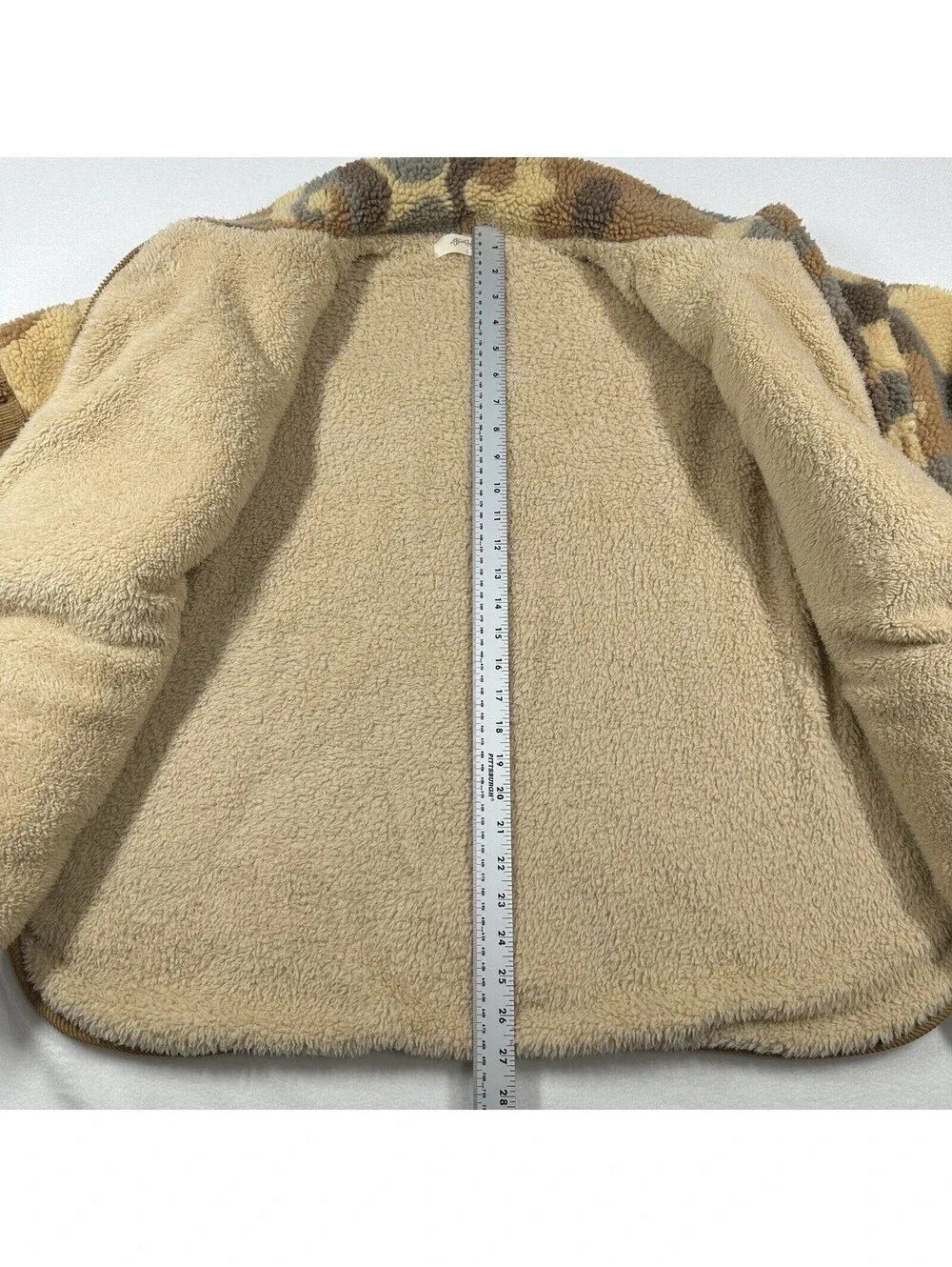 A Beautiful Soul Women’s Tan Brown Camo Sherpa Plus Size C 3x